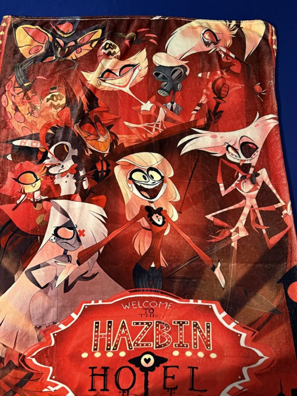 Hazbin Hotel Alastor Throw Blanket - Brand New 50x40